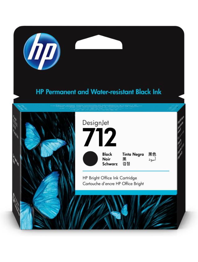 HP 712 80-ml Black Designjet Ink