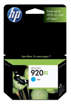 No920 XL officejet cyan ink cartridge