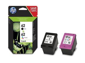 HP 62 Ink Cartridge Combo 2-Pack