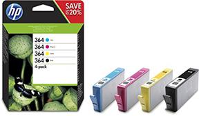 HP 364 CMYK Ink Cartridge Combo 4-Pack