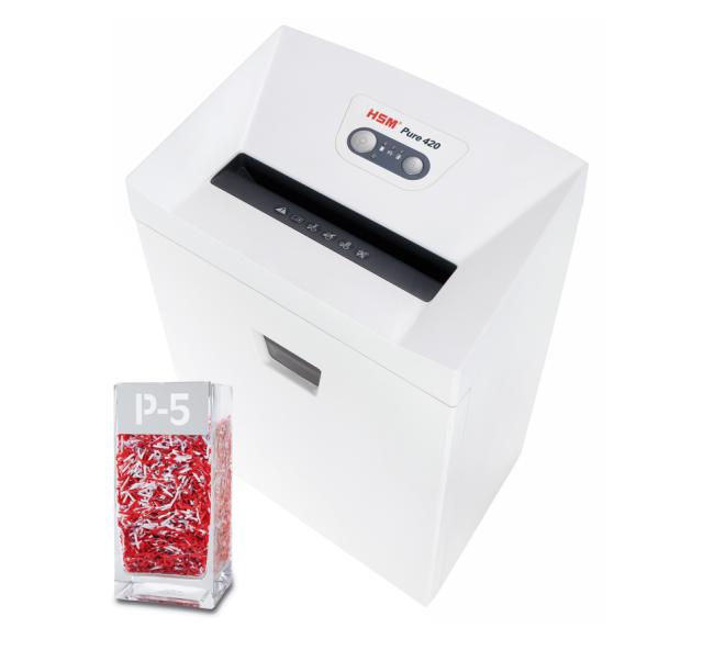 Pure shredder 420 1,9x15 cross cut P5 white
