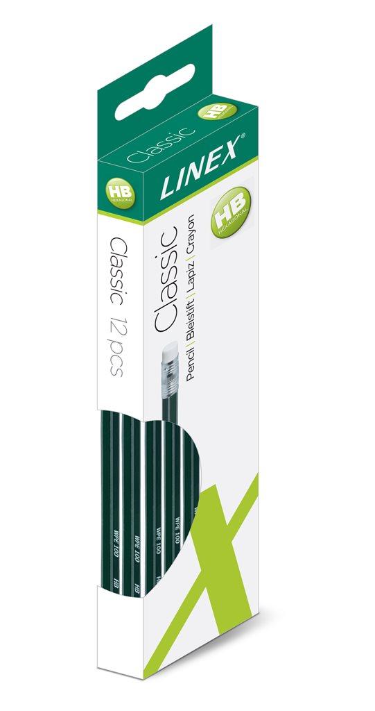 Linex Classic Blyant m. viskelær WPE100 HB