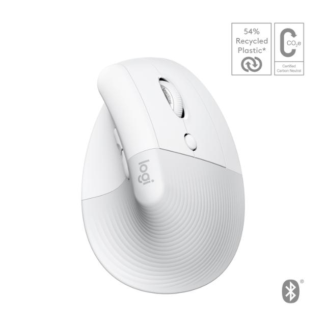 LOGI Lift for Mac Vertical Mouse - WHITE