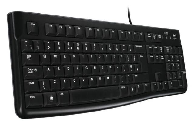 LOGI K120 Corded Keyboard black OEM US