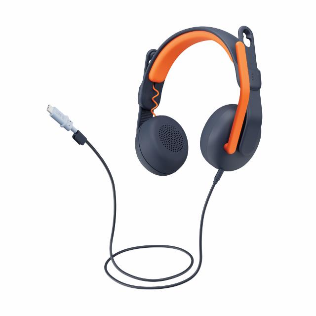 Logitech Zone Learn On Ear USB-C, Klassisk Blå (EDU)