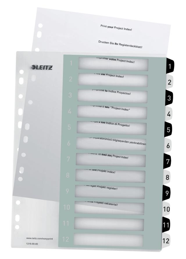 Register PP PC-utskrift A4+ 1-12 Hv/Sor