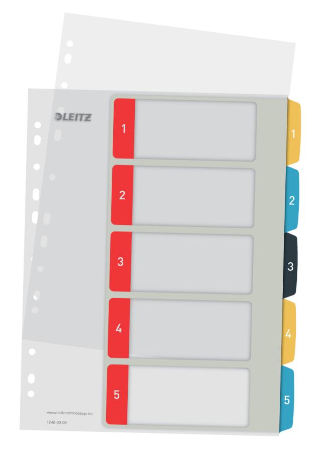 Register PP A4+ 1-5 Leitz Cosy
