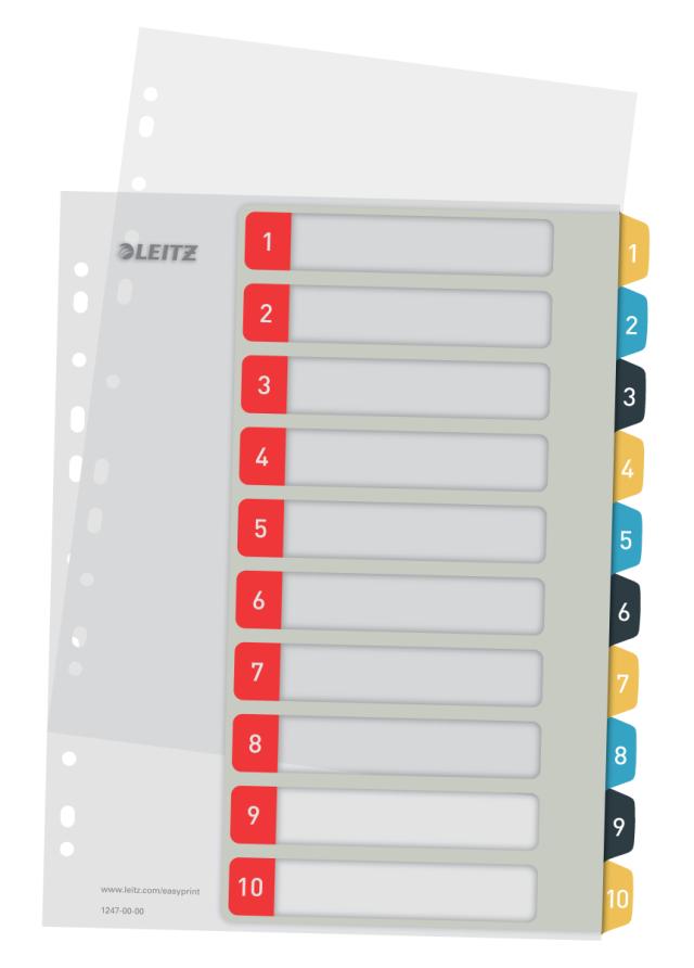 Register PP A4+ 1-10 Leitz Cosy