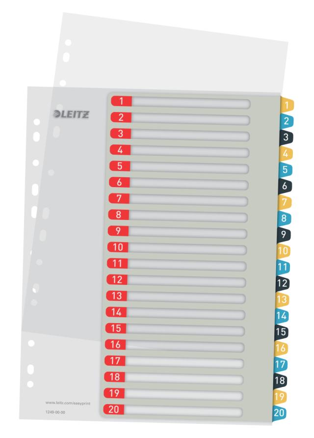 Register PP A4+ 1-20 Leitz Cosy