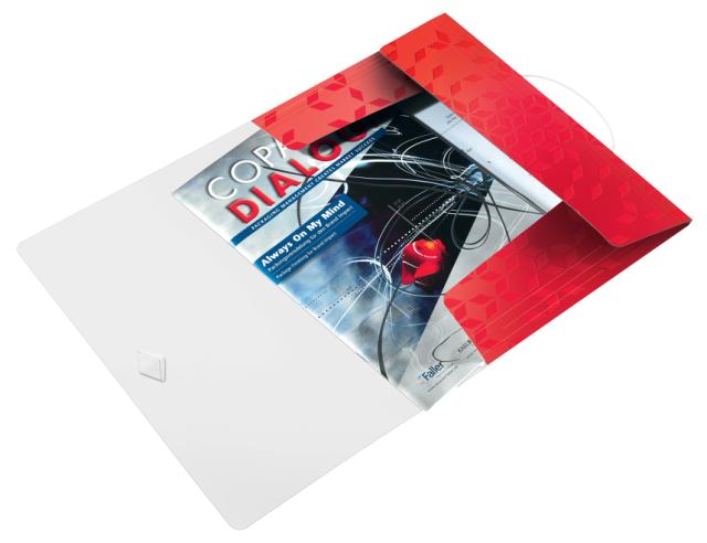 Prosjektmappe Leitz WOW PP Rød