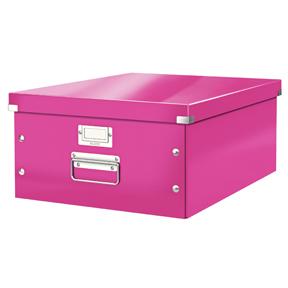 Leitz Oppbevaringsboks Click&Store L WOW rosa