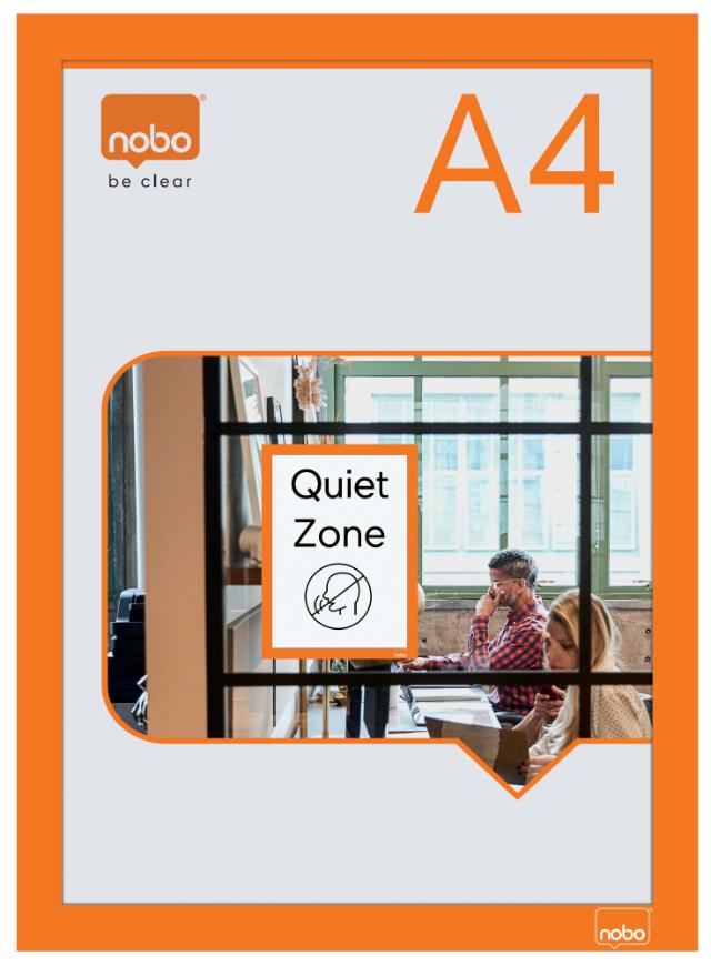 Magnetramme Nobo selvkl A4 orange (2)