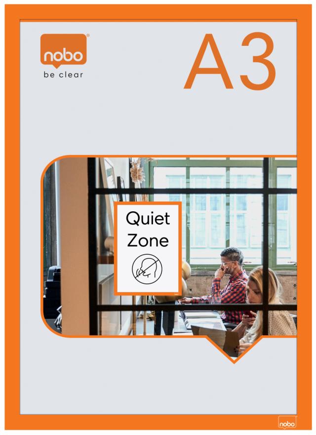 Magnetramme Nobo selvkl A3 orange (2)