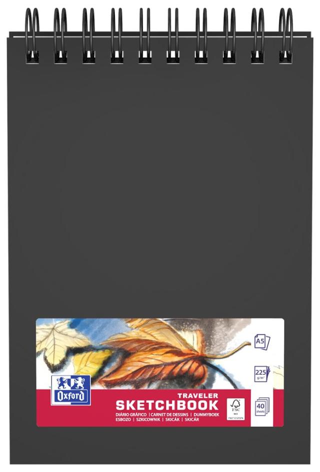 Oxford Sketching Pad A5/40S 225G TW