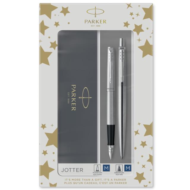 Parker Jotter 77% recycledStainless Steel CT Duosett BallPoi