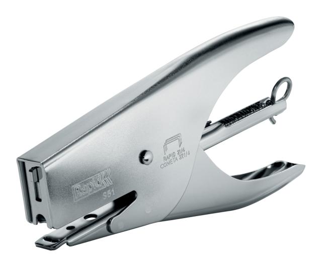 Rapid Stiftemaskin S51 15 ark sølv