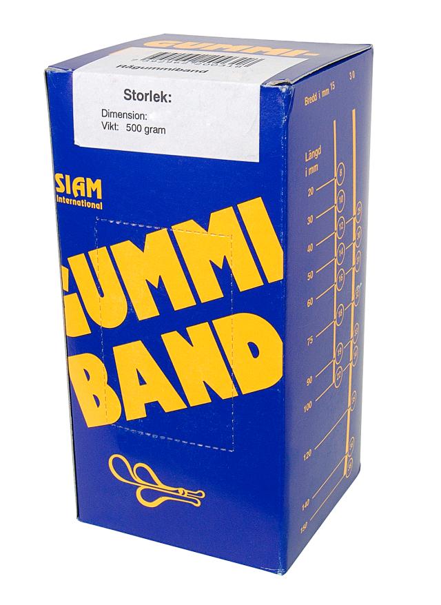 Siam Gummistrikk nr.68 150x6mm (500g)