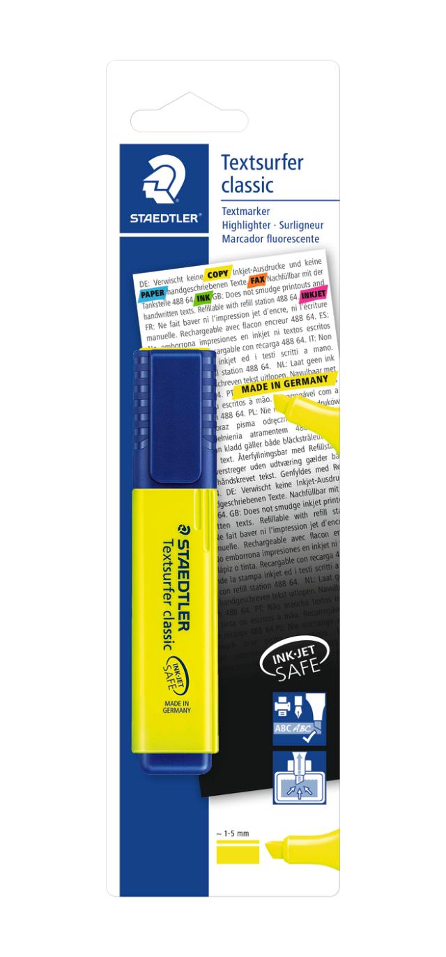 STAEDTLER Overstrykningspenn Textsurfer gul blister