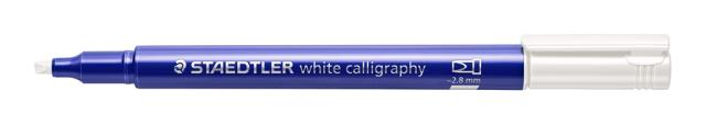 Staedtler Kalligrafipenn Metallic 2,8 mm Hvit