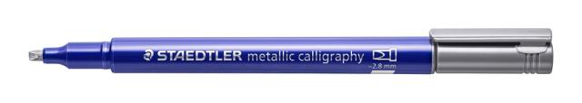 Staedtler Kalligrafipenn Metallic 2,8 mm Sølv