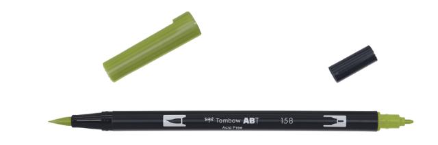 Tombow ABT Dual Brush 158 mørk olivengrønn
