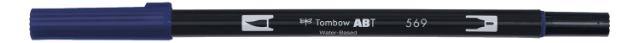Tombow ABT Dual Brush 569 jet blue
