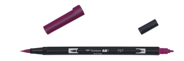 Tombow ABT Dual Brush 757 portvinsrød