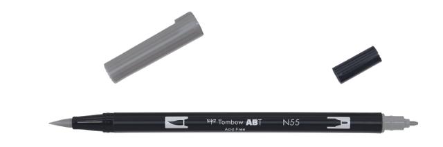 Tombow ABT Dual Brush N55 kald grå 7
