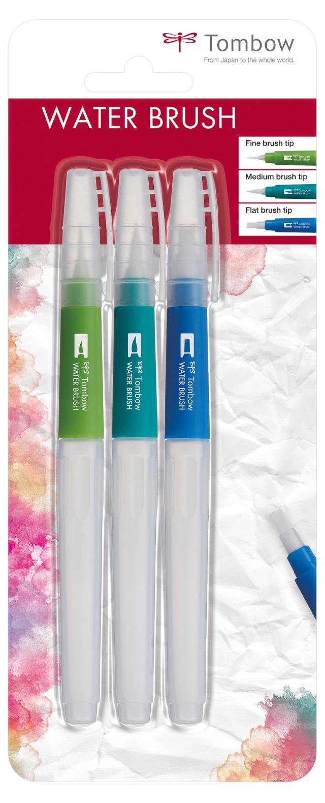 Tombow Vannpensel (tom) Blistersett (3)
