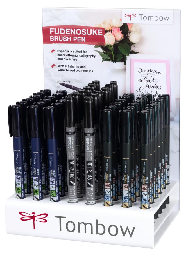 Tombow Fudensuke penner i display (48)