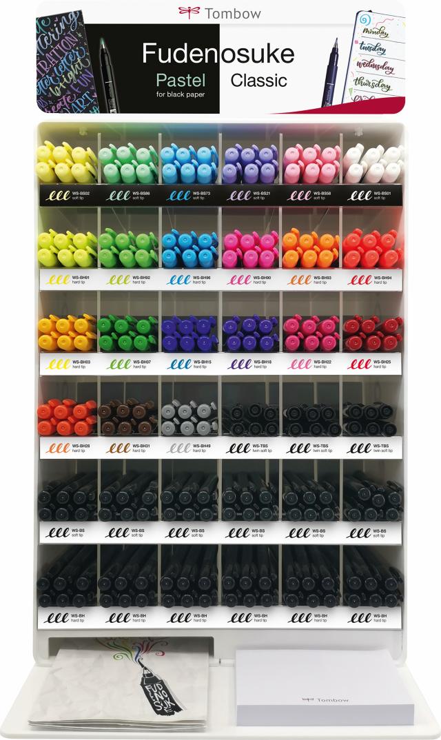 Tombow Fudenosuke etikettsett for Modular display