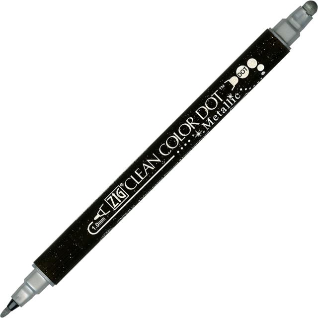 Zig Clean Color DOT Metallic Sølv