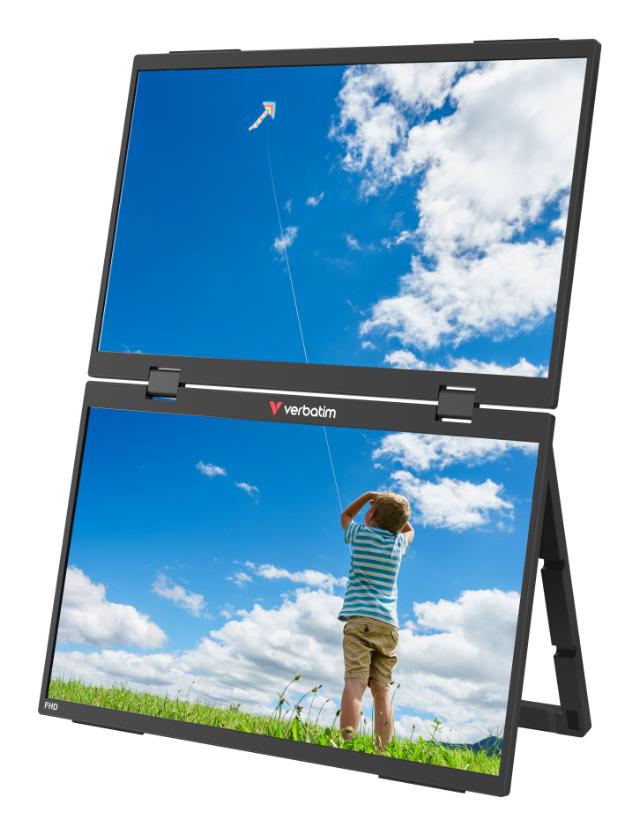 15,6'' Dual Bærbar Touchscreen Monitor Full HD 1080p