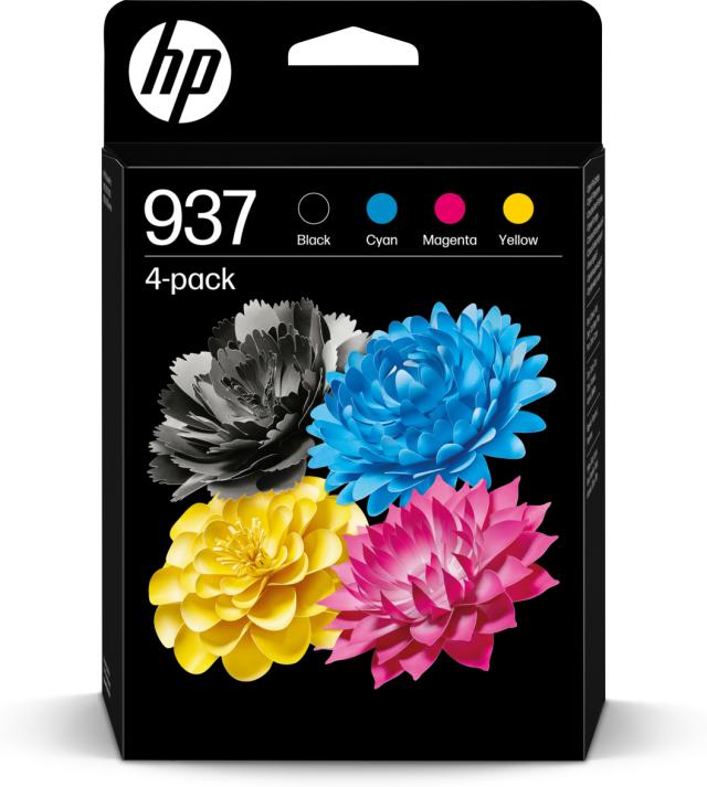 HP 937 CMYK Original Ink Cartridge 4-Pac