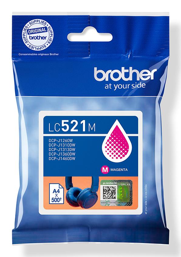 Blekk BROTHER LC521M magenta