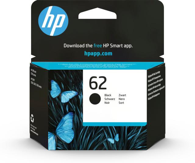 HP 62 Black Ink Cartridge Blister