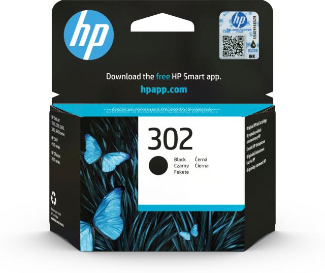 No302 black ink cartridge, blistered