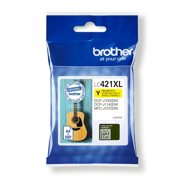 BROTHER 500-page Yellow ink cartridge