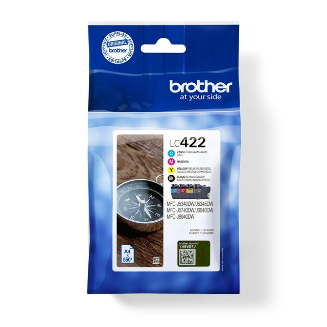 Blekk BROTHER LC422VAL BCMY (4)