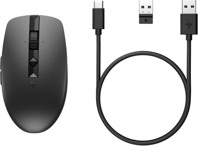 HP 710 Rechargeable Silent Black Bluetooth Mouse (Consumer)
