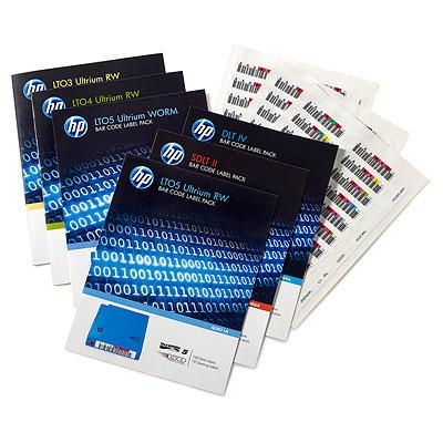 HPE LTO-6 Ultrium RW Bar Code Label 100p