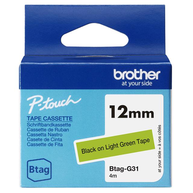 BROTHER 12MM BTAGG31 Tape Black