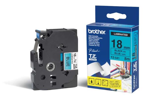 Brother TZe tape 18mmx8m black/blue