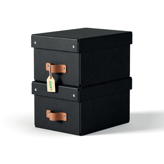 LEITZ Arkivboks Puro small antrasitt (2)
