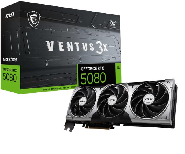 MSI RTX 5080 16GB VENTUS 3X OC VGA