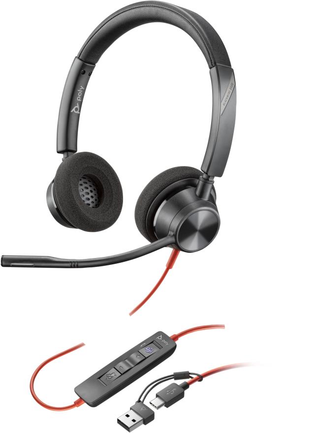 HP Poly BW 3320 Stereo -M USB-C +USB-C/A