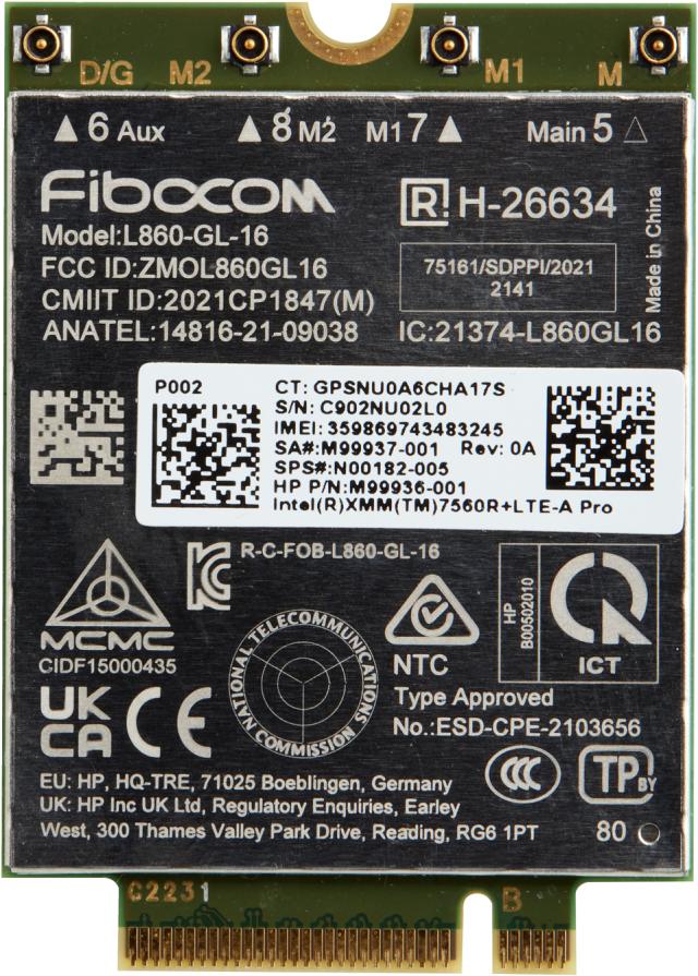 HP 4G LTE-Advanced Pro WWAN for G11