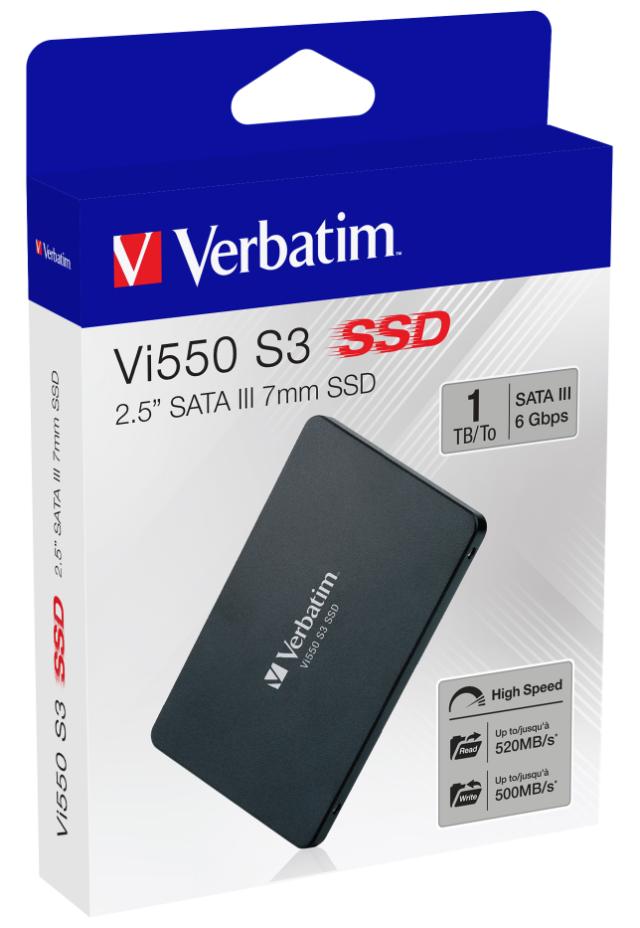 Verbatim Vi550 S3 SSD 2.5” SATA III 7mm 1TB