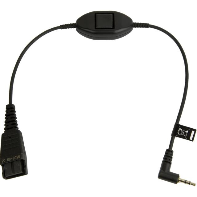 JABRA QD Cord to 2 5mm pin plug straight