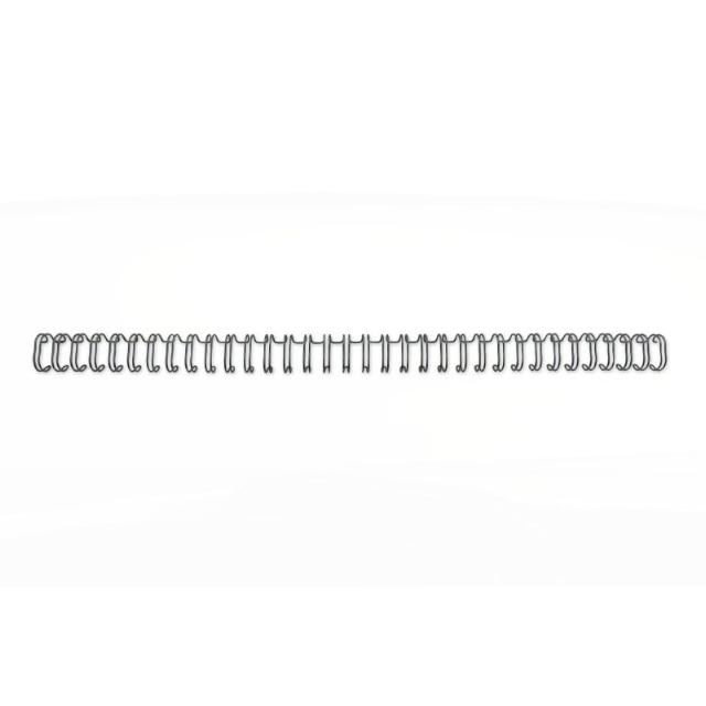 Spiralringe metal 3:1 No6 9,5mm A4 sort (100)